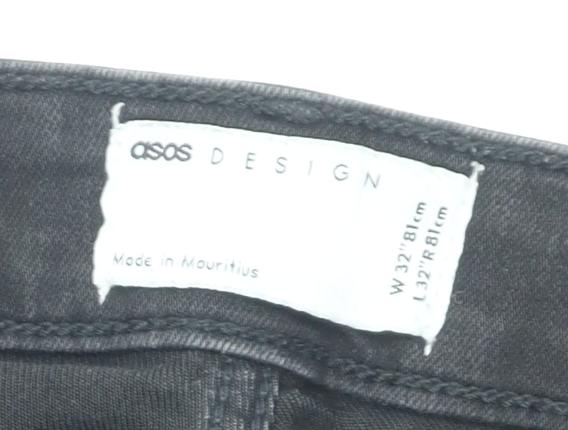 ASOS Black Women's Skinny Jeans, Size 32, Stretch Fit