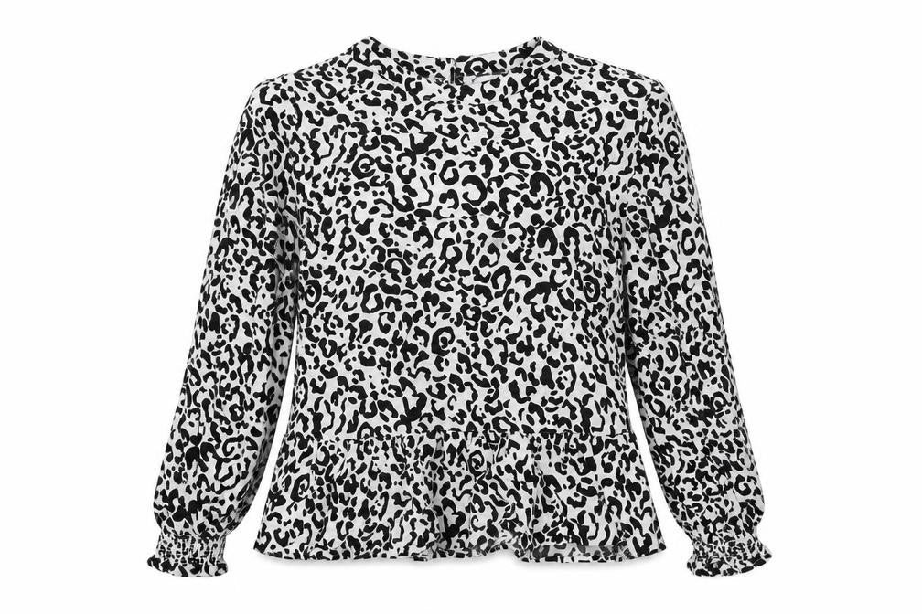 M&S Women's Multicolour Animal Print Blouse Size 12