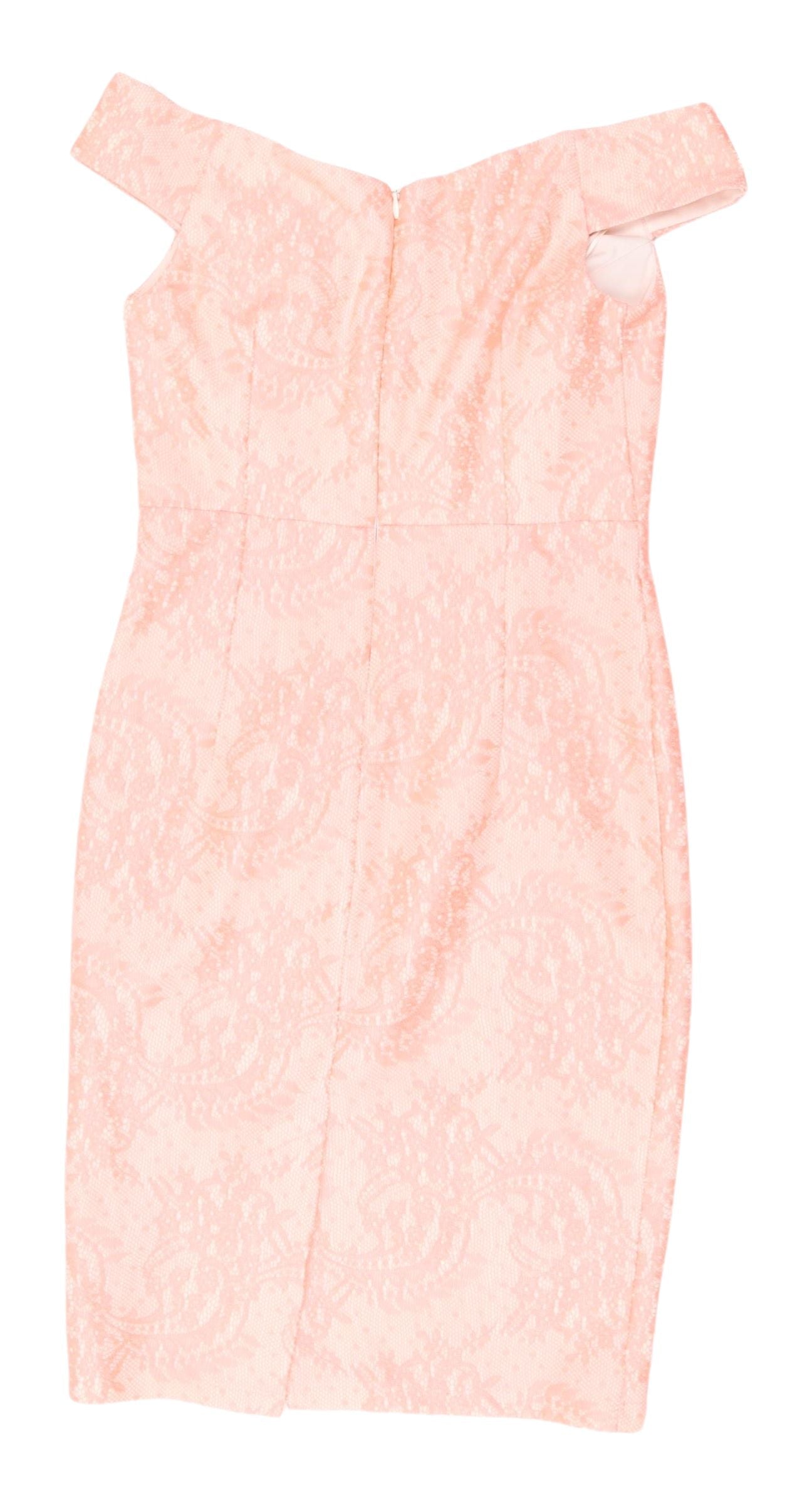 New Look Pink Floral Bodycon Dress, Women, Size 10