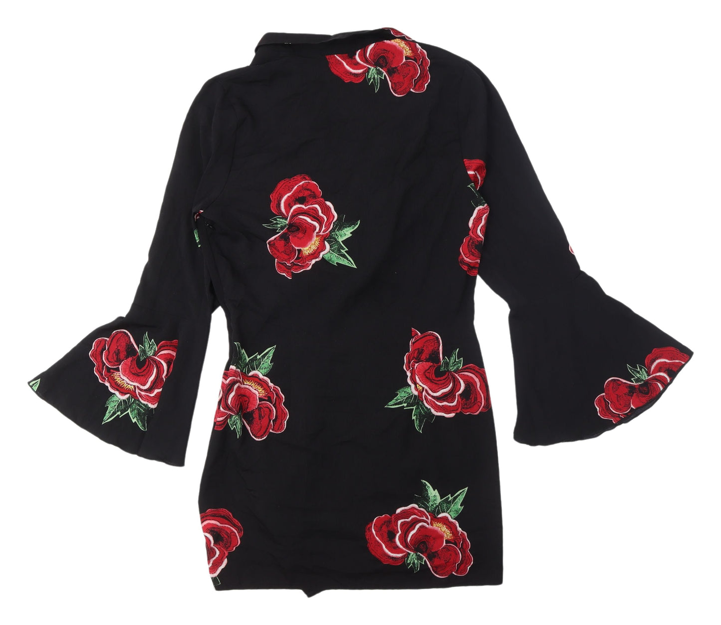 Missguided Women's Black Floral Dress Size 12