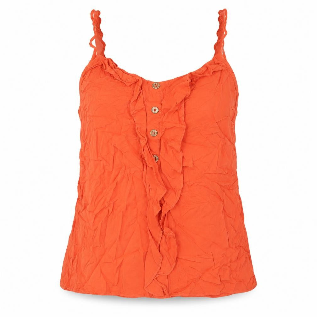 Oasis Women’s Orange Sleeveless Blouse - Size 12