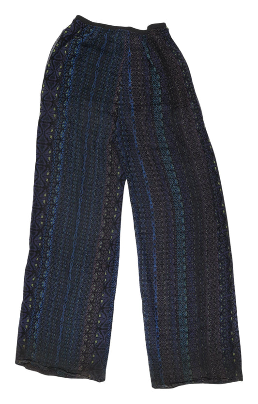 Zara Women's Geometric Wide-Leg Trousers XS