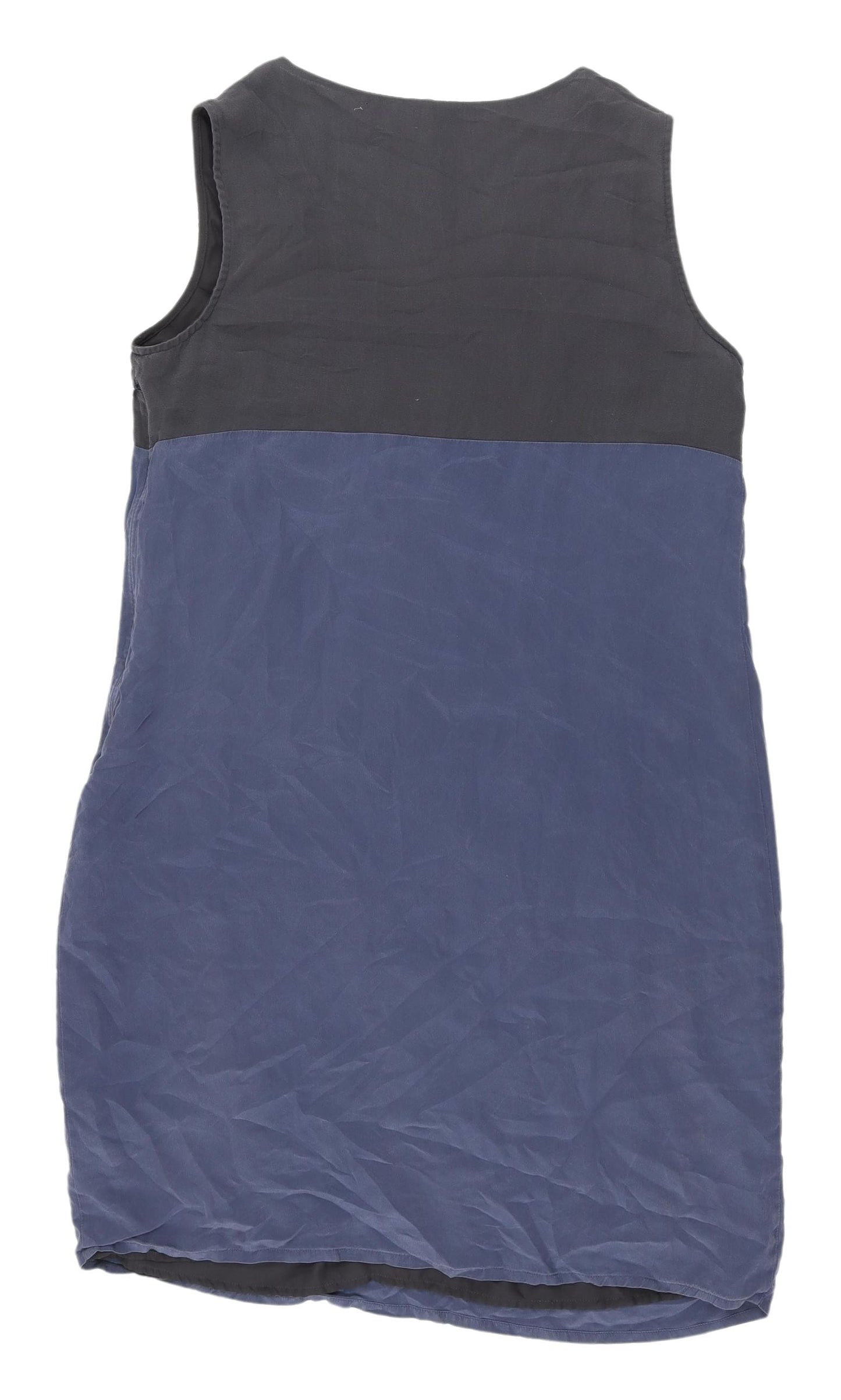 Marks and Spencer Silk Scoop Neck Dress, Size 14, Multicoloured