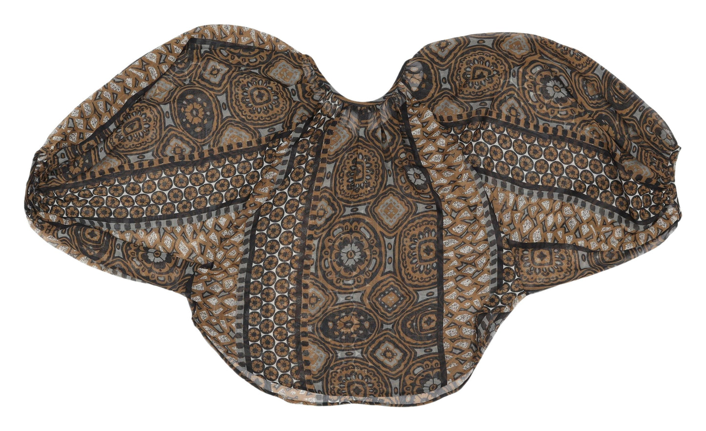 Sandwich Women's Brown Geometric Wrap Blouse