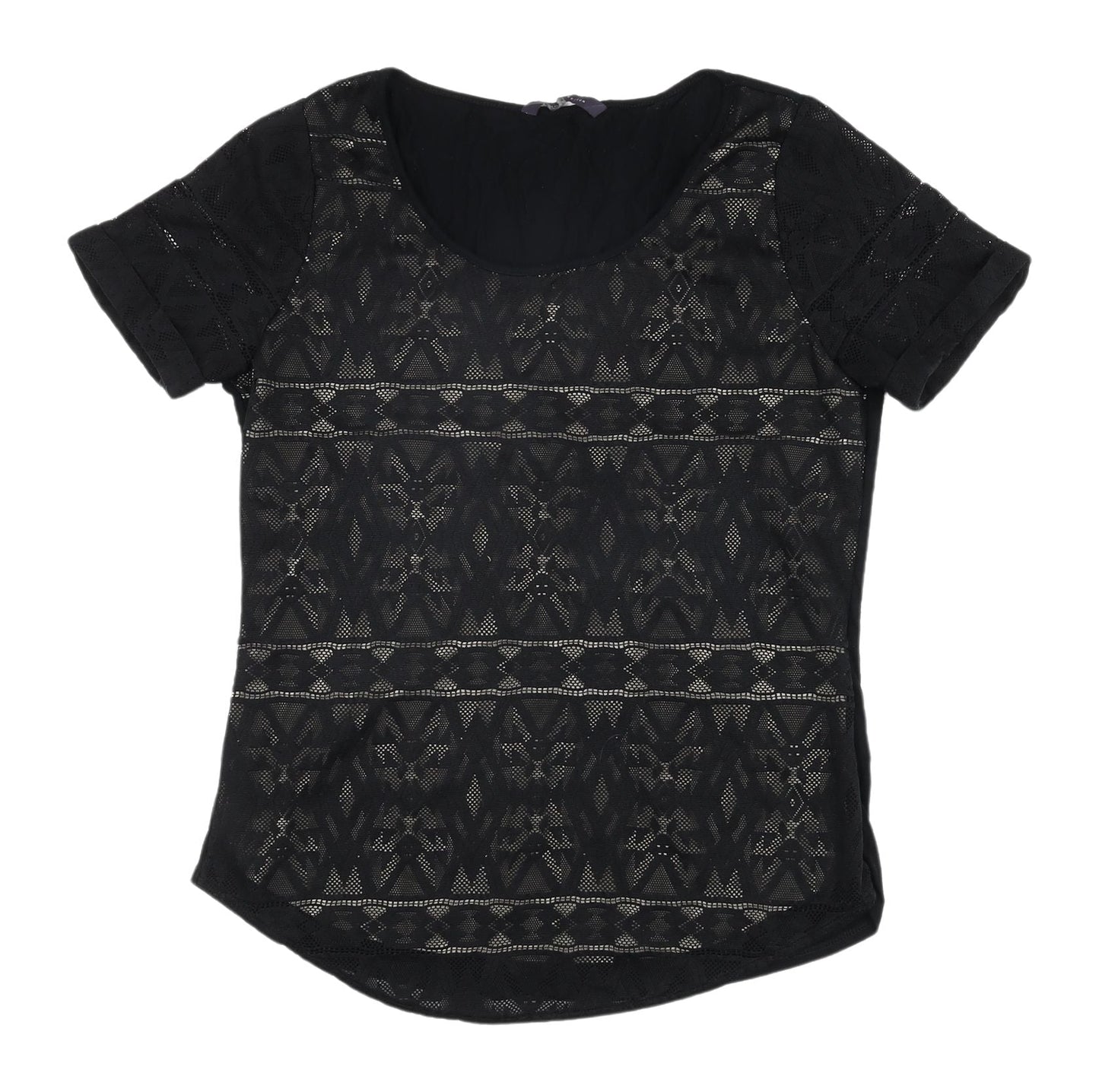 Marks & Spencer Women’s Black Lace Blouse Size 8