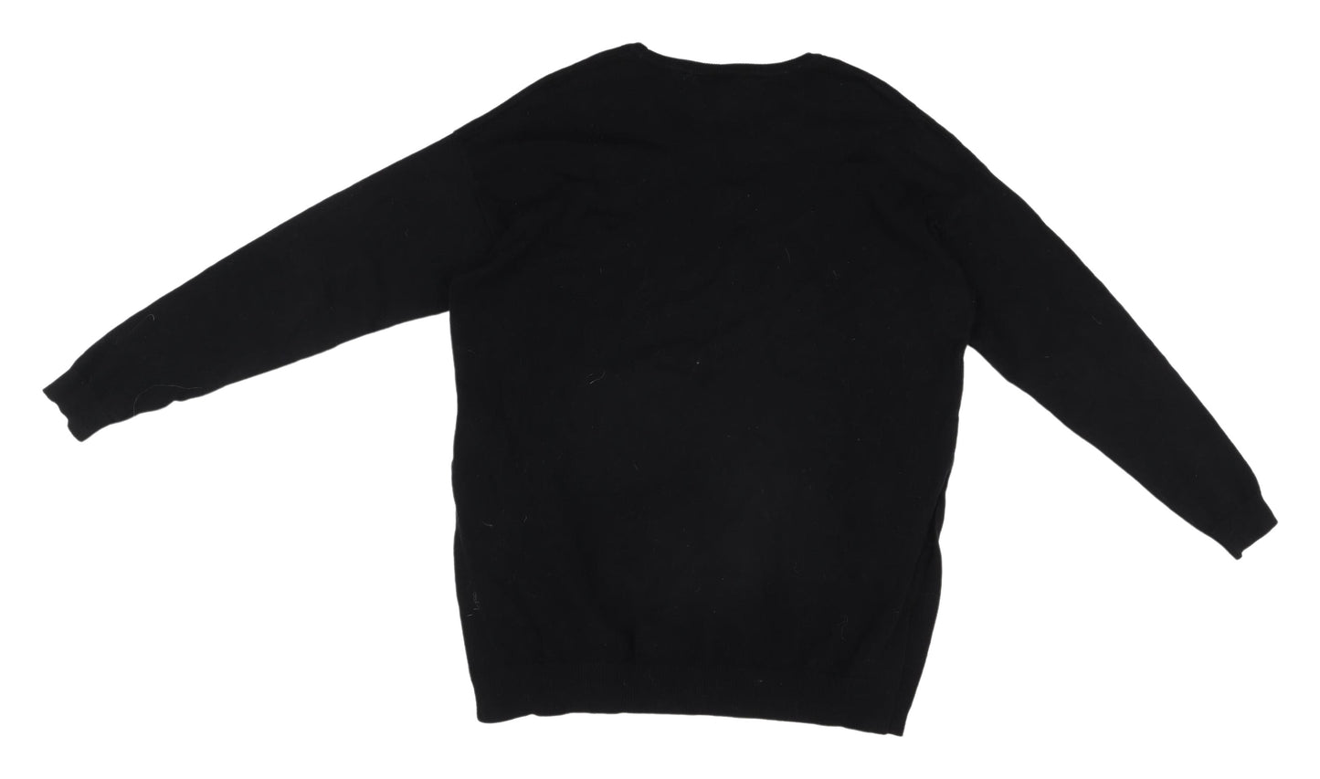 Kersh Men's Black Pullover Jumper, M, Crew Neck