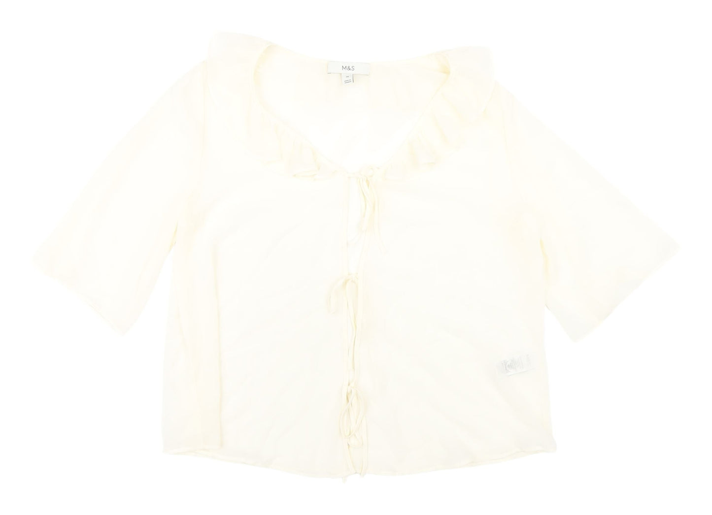 Marks and Spencer Women's Ivory Blouse Size 14