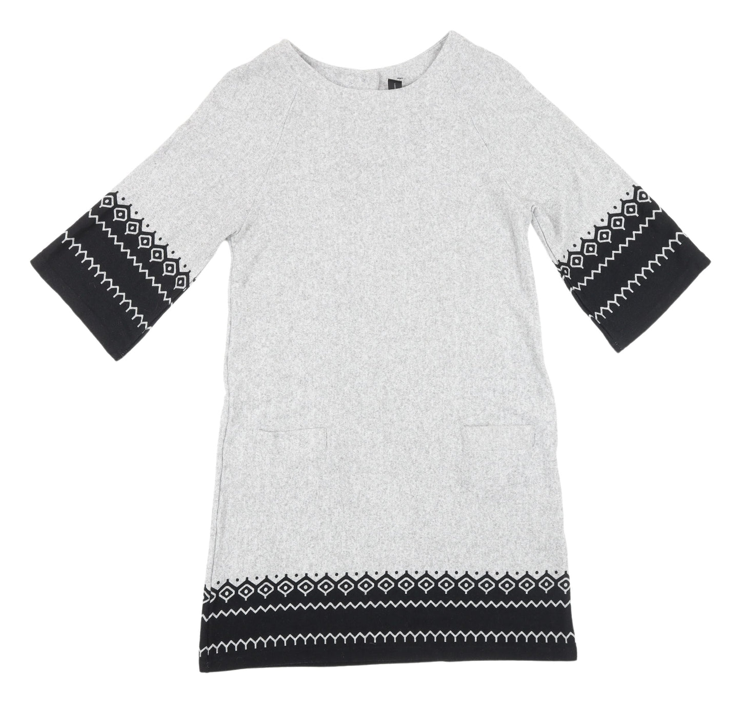 Izabel London Grey Shift Dress, Women, Size 12, Casual