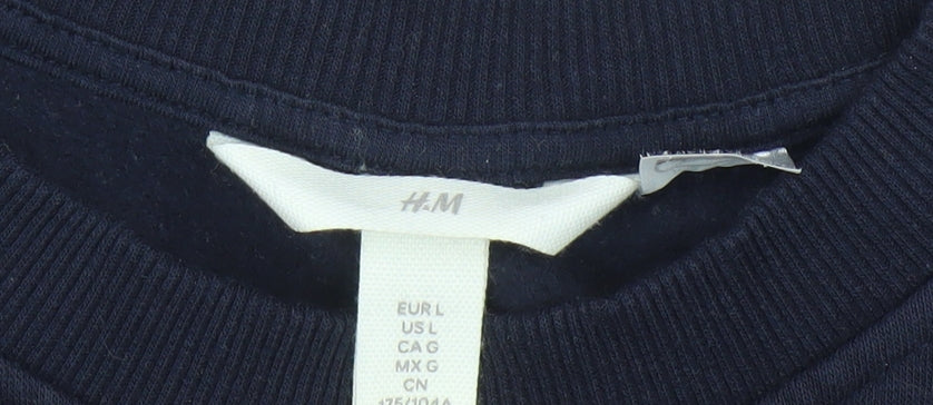 Disney Unisex Black Pullover Sweatshirt L Mickey Mouse