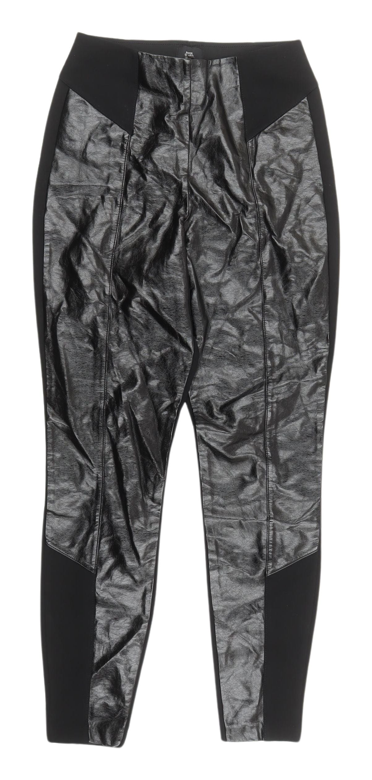 River Island Women's Black Cropped Leggings Size 8