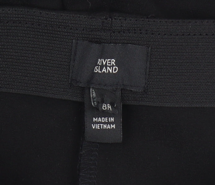River Island Women's Black Cropped Leggings Size 8
