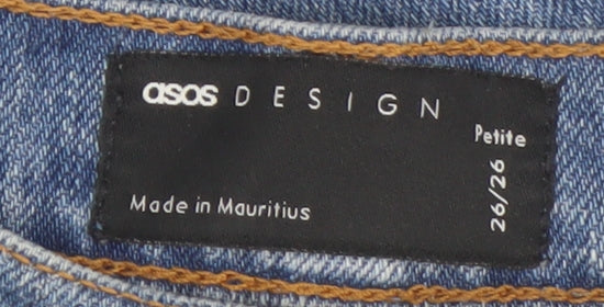 ASOS Women's Blue Straight Jeans, Size S, Petites
