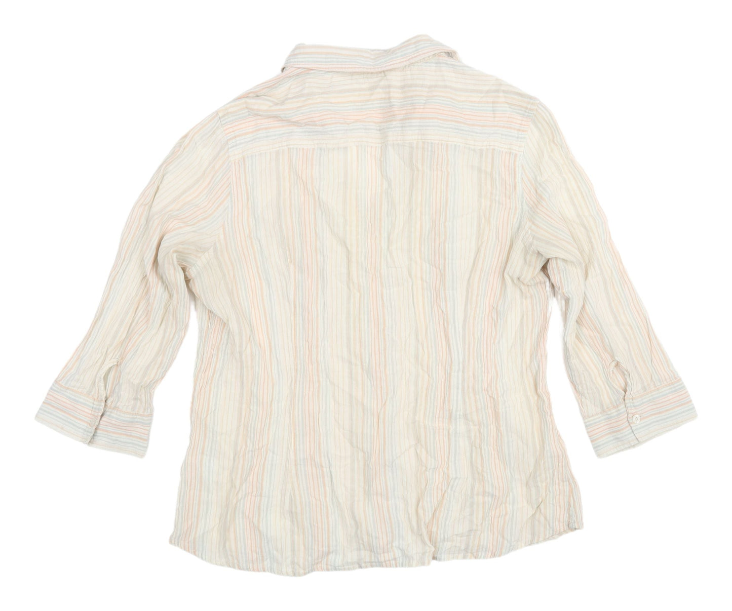 Marks & Spencer Women's Multicoloured Striped Shirt, Size 20