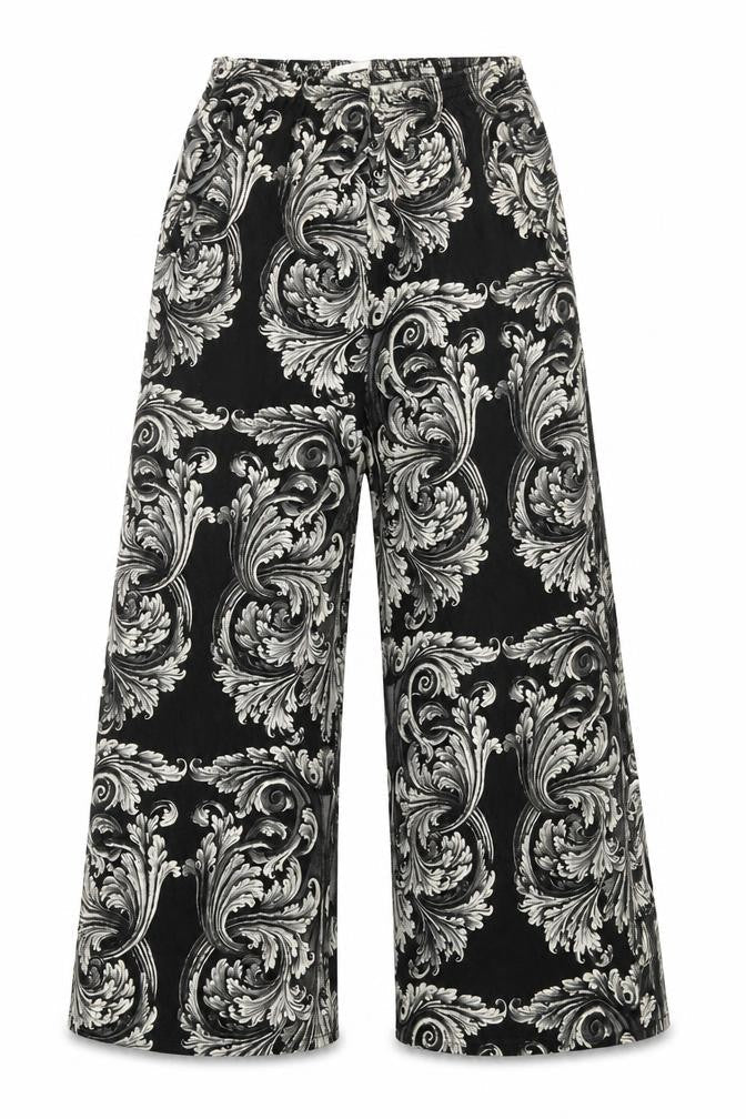 Miss Selfridge Women's Black Wide-Leg Trousers M