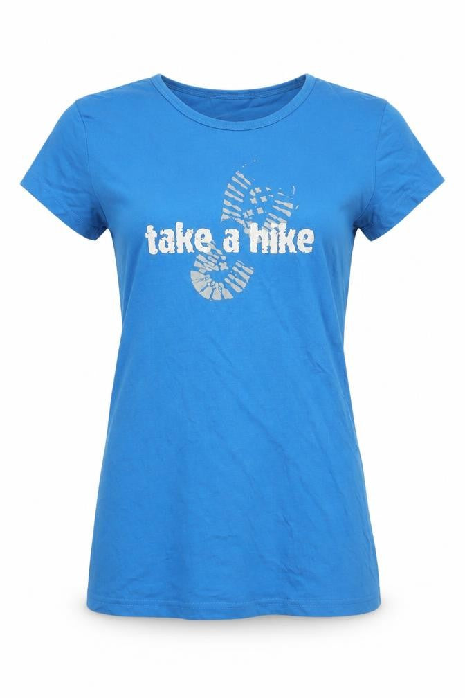 Womens UK Size 12 mountainlife Blue Polyester Blend T-Shirt