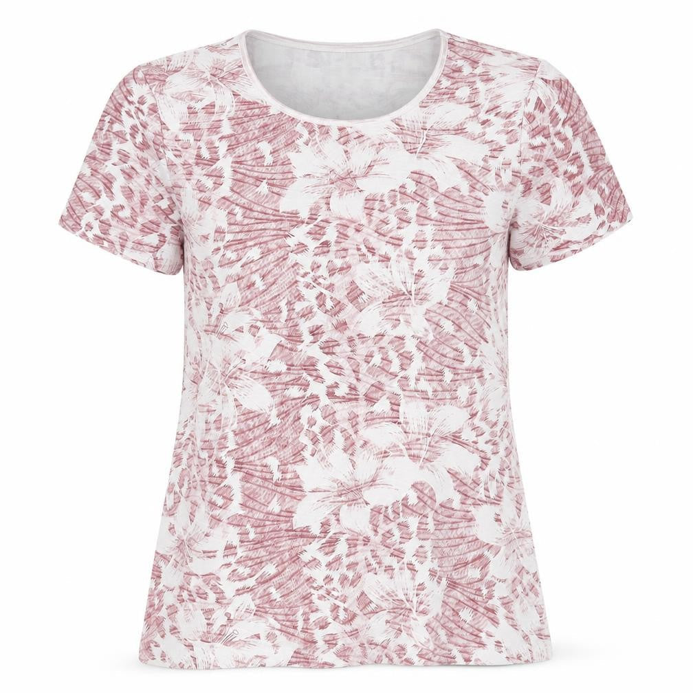 Womens UK Size S Anna Rose Multicoloured Polyester Blend T-Shirt