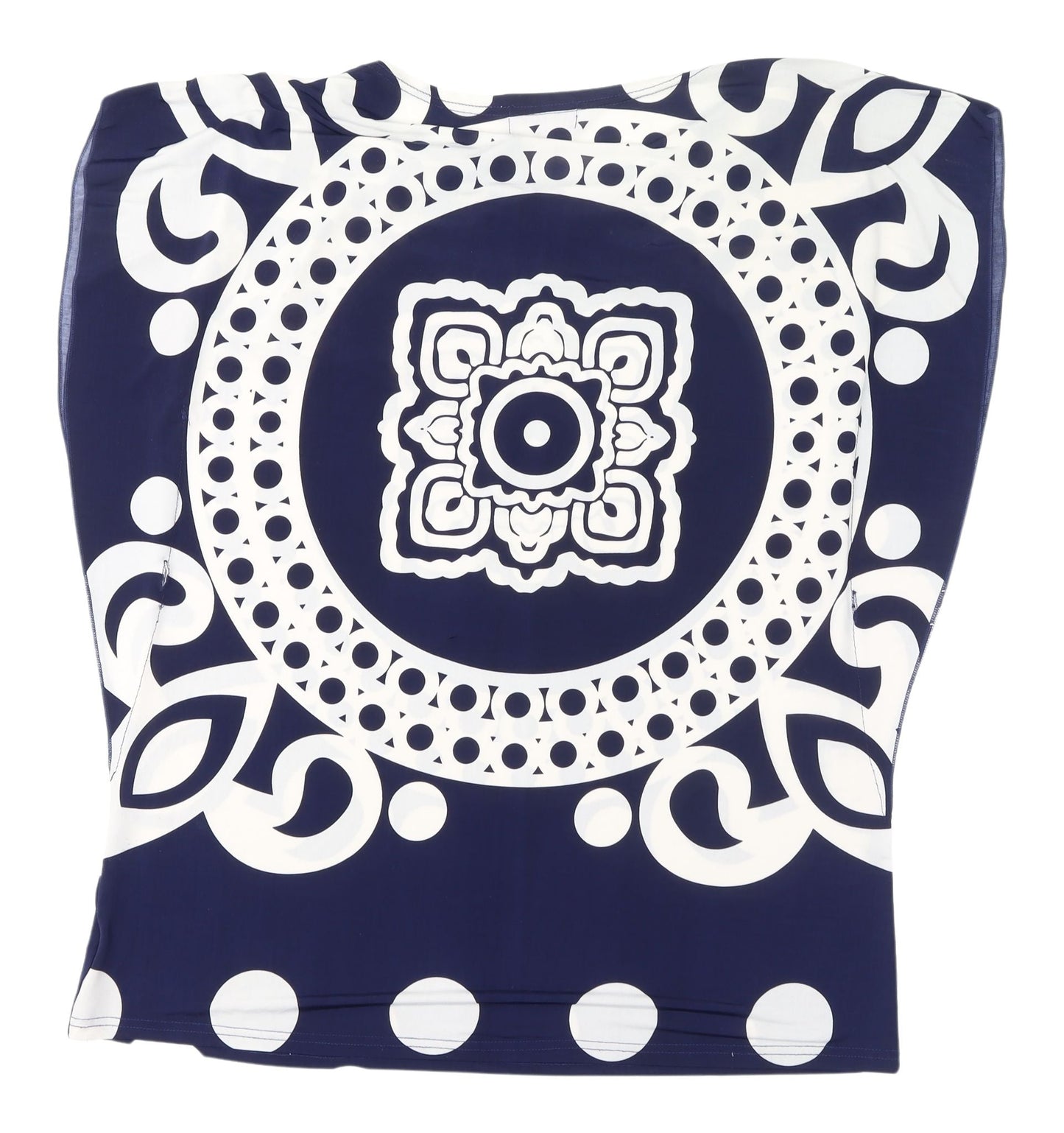 Purple Women's Blue Geometric XL Top