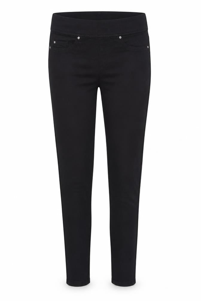 Front view of Denim Co. Women's Black Jegging Slim Jeans, size 6