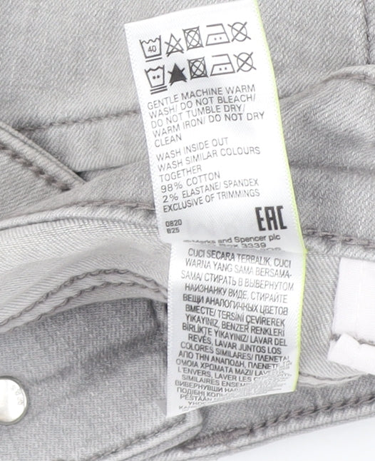Marks and Spencer Grey Distressed Skinny Jeans