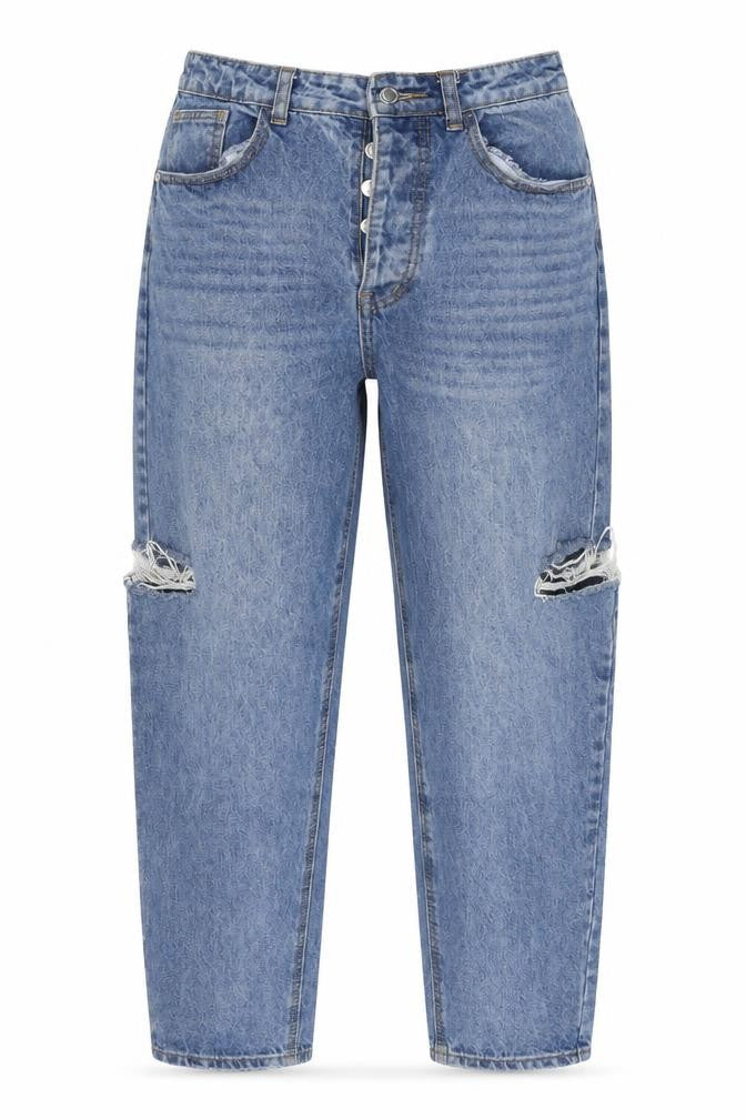PrettyLittleThing Women's Blue Straight Jeans Size 10