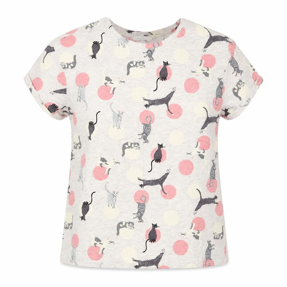 Marks and Spencer Women's Cat Print Pyjama Top S