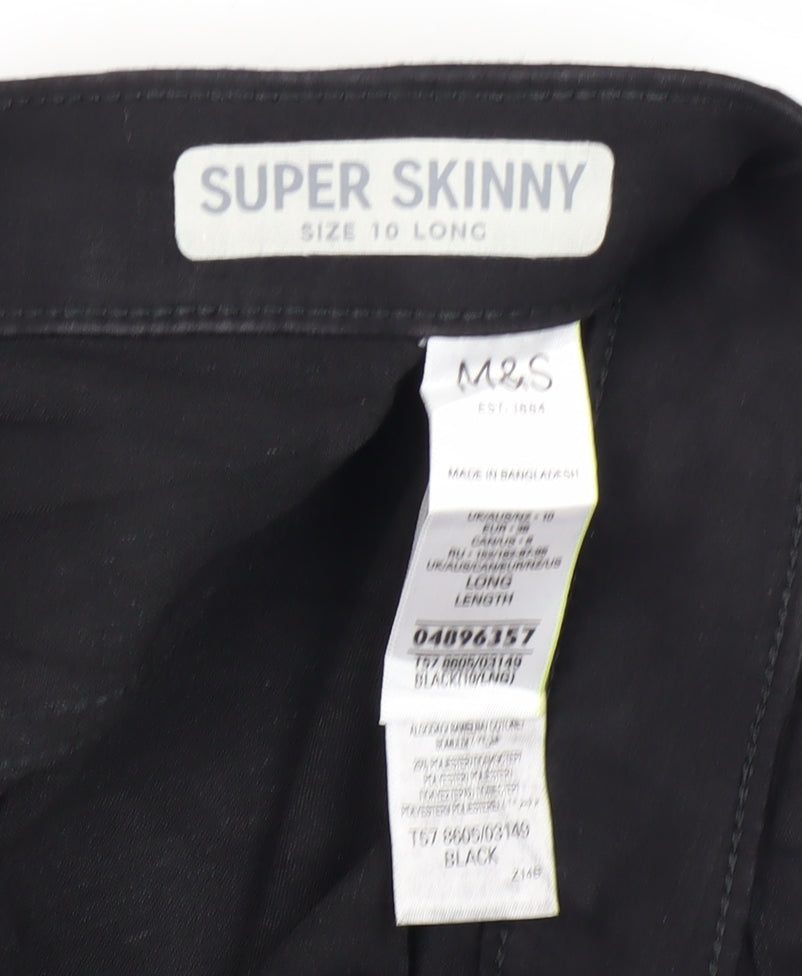 Marks and Spencer Women's Black Skinny Jeans Size 10