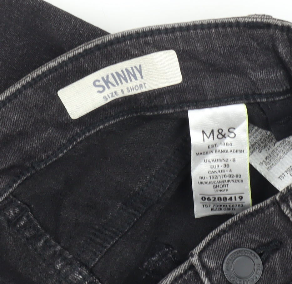 Marks and Spencer Women's Black Skinny Jeans Size 8