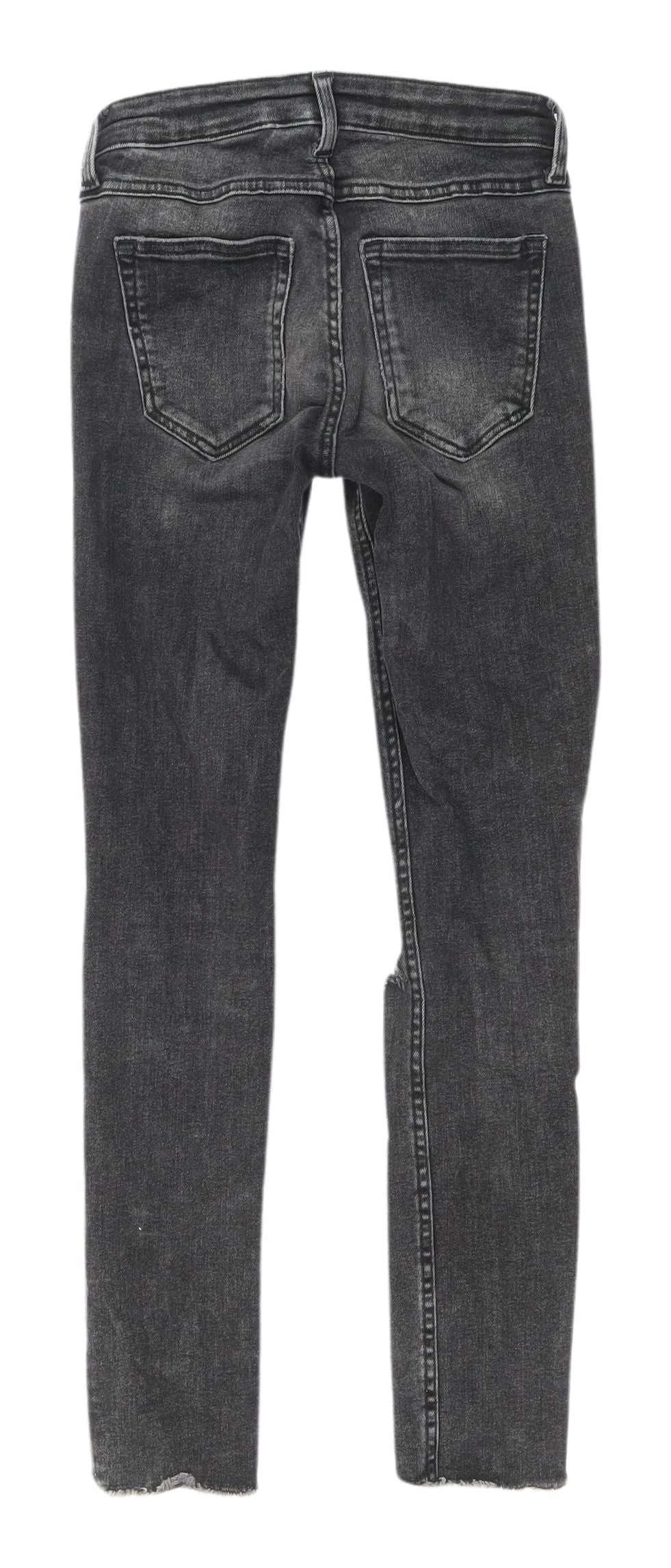 H&M Women's Black Super Skinny Ankle Jeans, Size 4