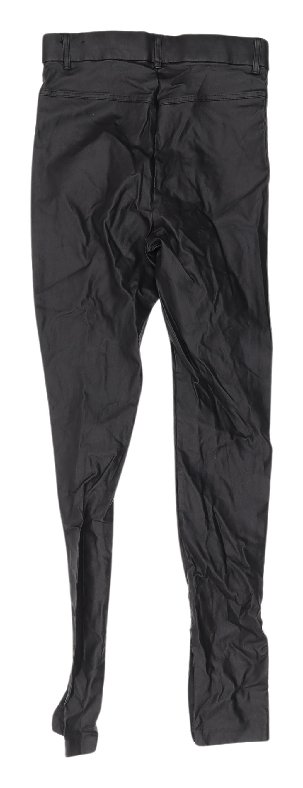 Zara Women's Black Skinny Faux Leather Jeggings