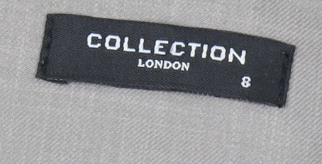 Collection London Grey Sheath Dress, Size 8, Business Wear