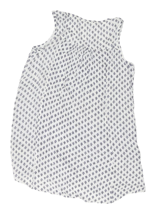 Fat Face Women's Ivory Geometric Shift Dress