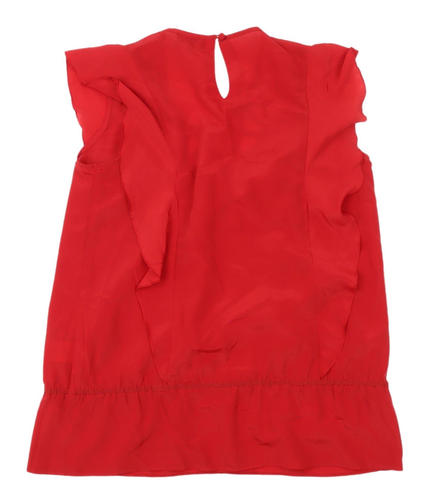 Et Vous Red Beaded Women's Blouse Size 14