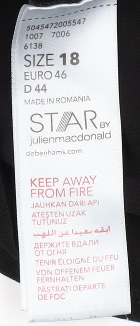 STAR by Julien Macdonald Black Sleeveless Tank 18