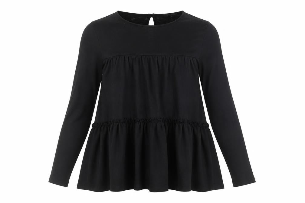 River Island Black Blouse, Women's UK 8, Long Sleeve Casual