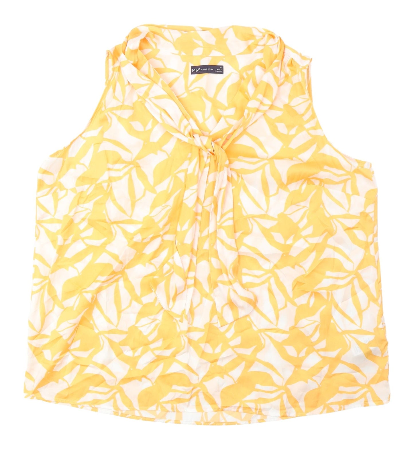 Marks and Spencer Women's Yellow Camisole Blouse, Size 18