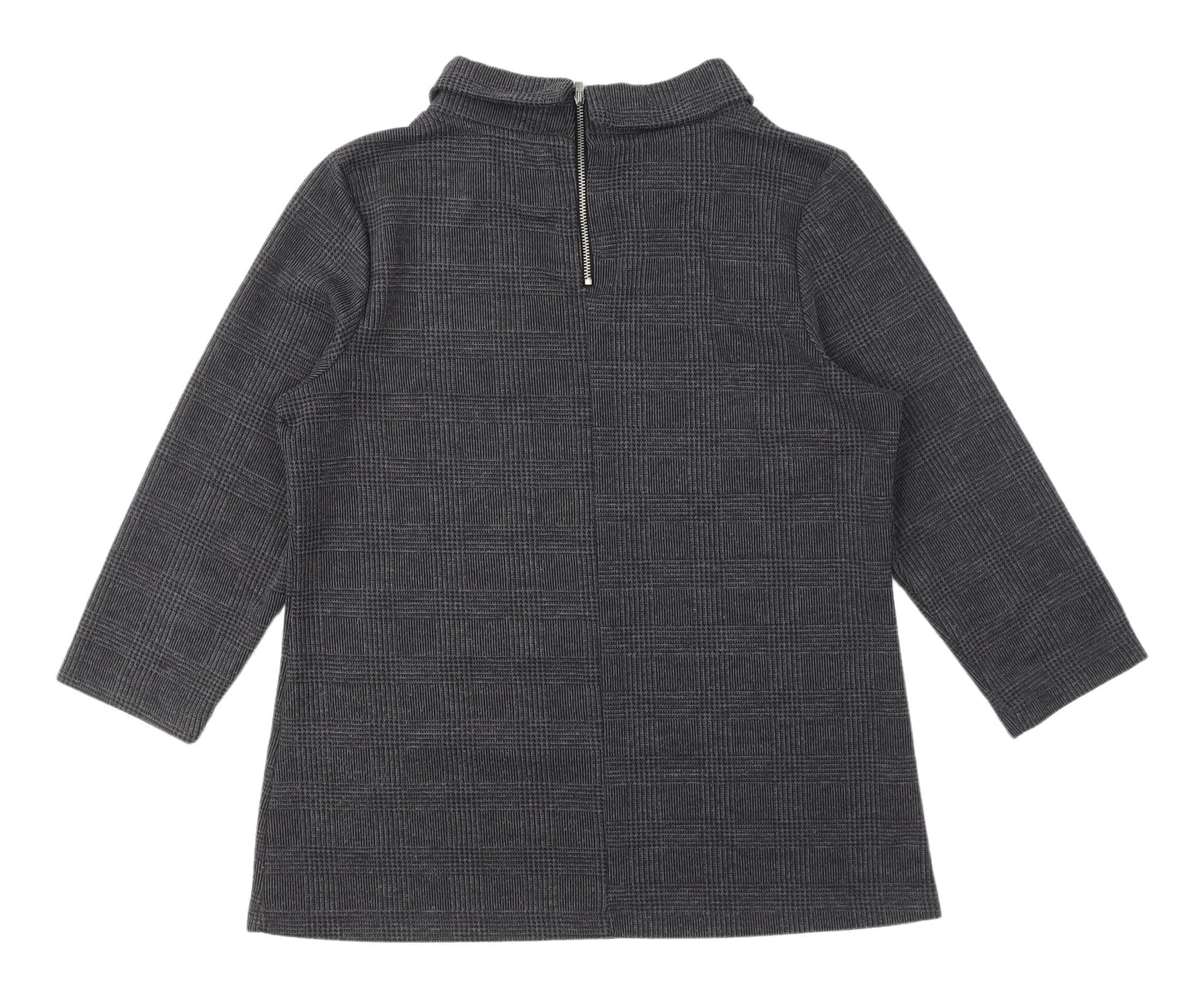 Next Women's Grey Mock Neck Blouse Size 14