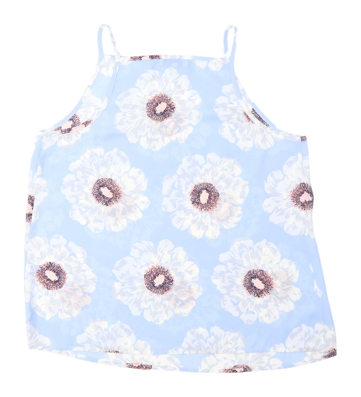 Warehouse Women's Blue Floral Camisole Tank Top 12