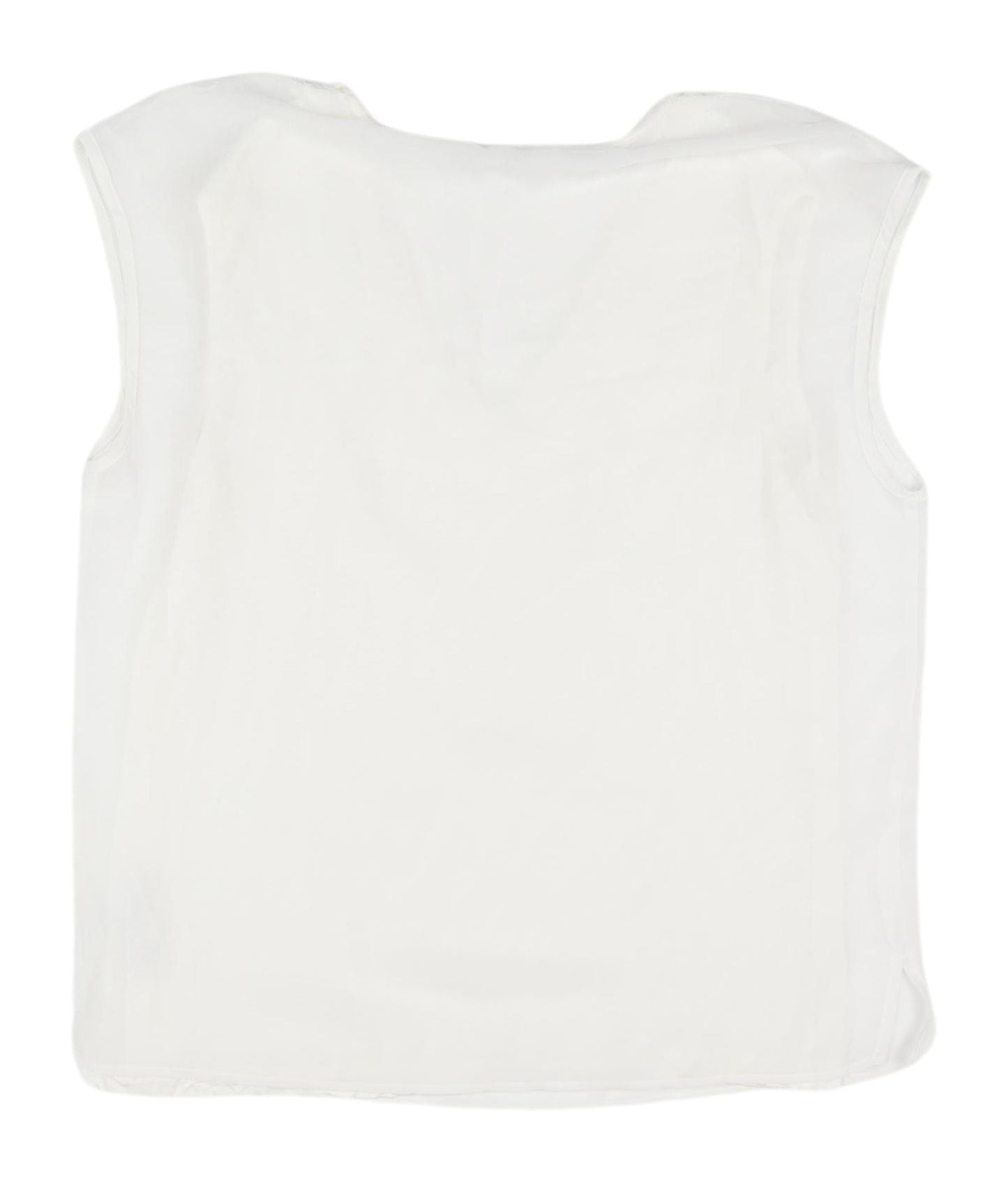 Next Women's Ivory Blouse V-Neck Size 8 Sleeveless