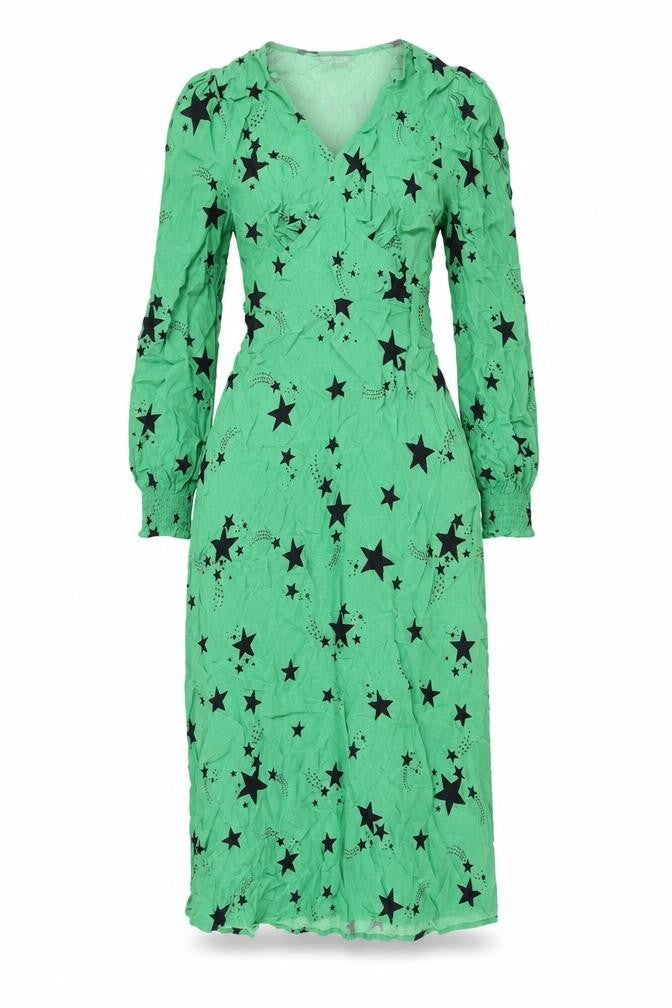 Marks and Spencer Green Star Wrap Dress UK 8