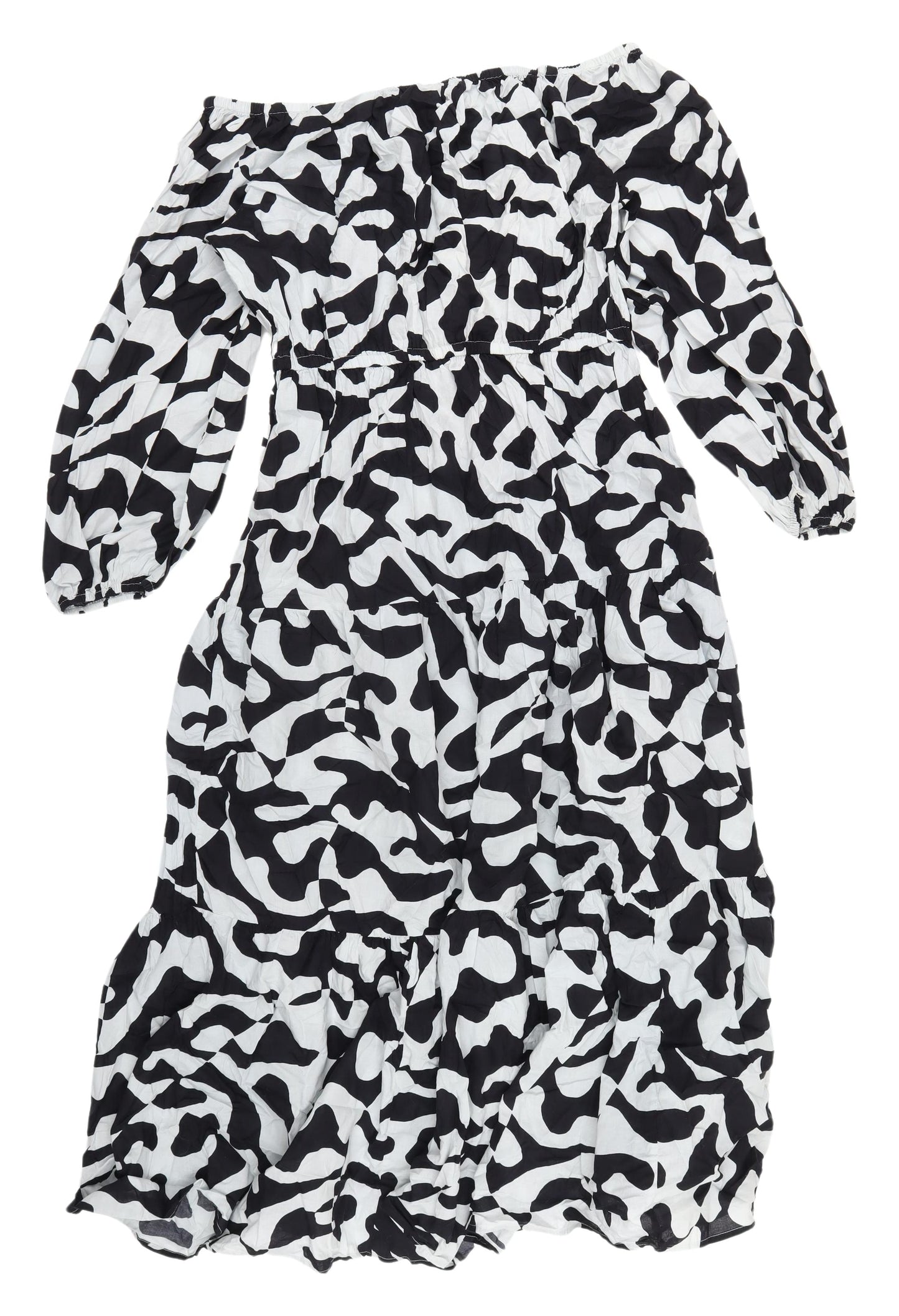 Marks and Spencer Women’s Black Animal Print Midi Dress