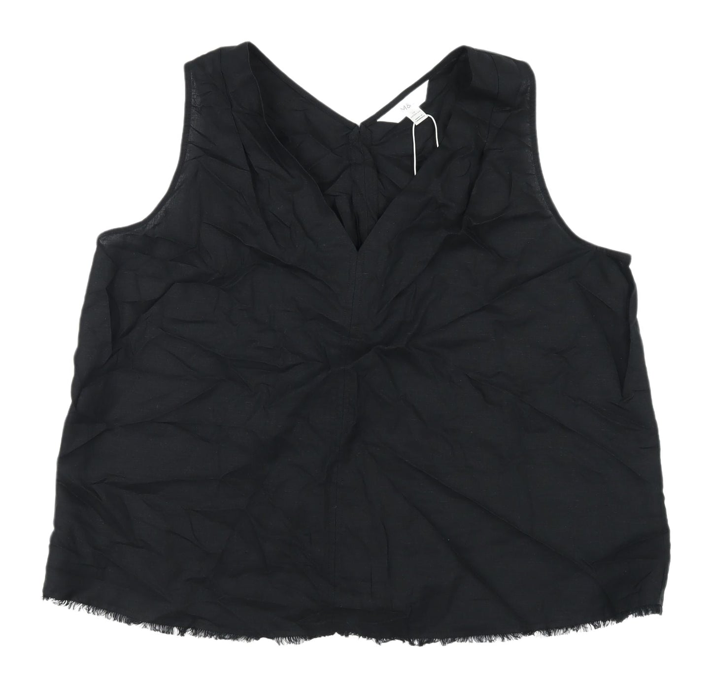 Marks and Spencer Black Women's Size 18 V-Neck Tank
