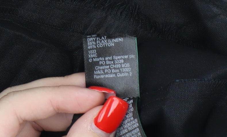 Marks and Spencer Black Women's Size 18 V-Neck Tank