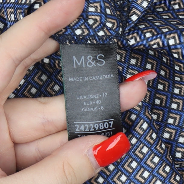 Marks and Spencer Women's Multicoloured Tunic Blouse