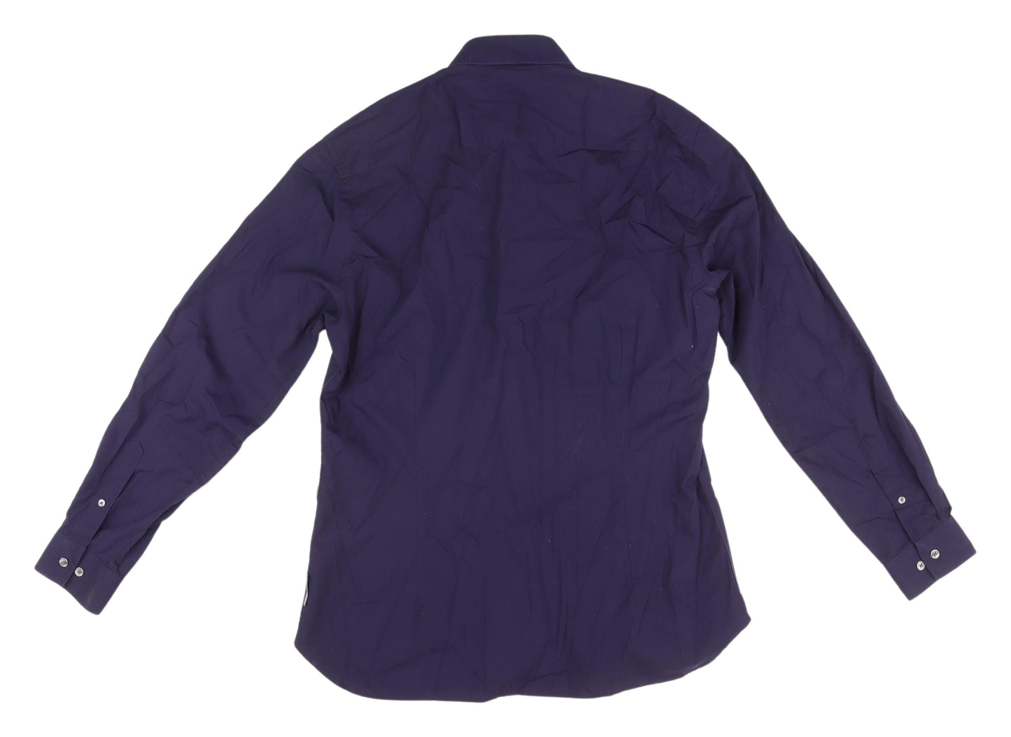 French Connection Men's Blue Long Sleeve Shirt L