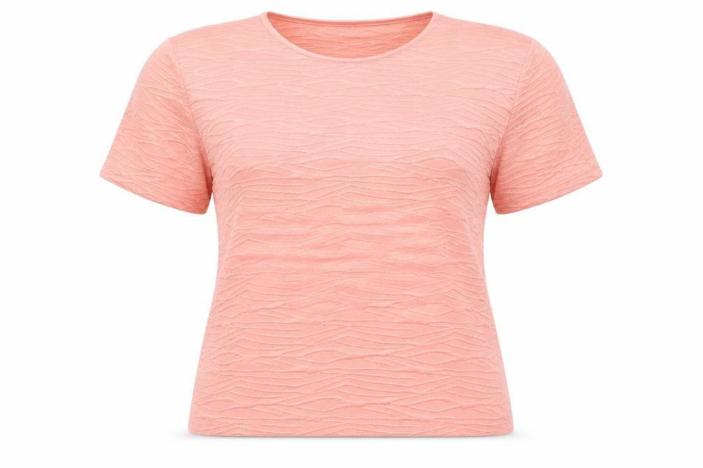 Front view of Honor Millburn Women's Pink T-Shirt, size 10, Classic Fit
