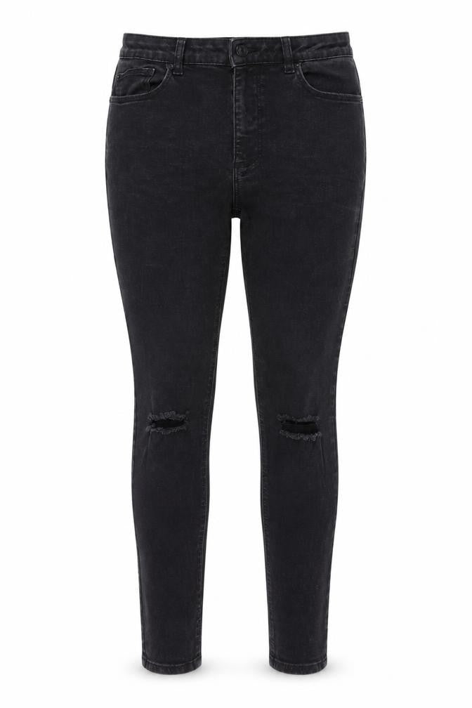 Front view of Denim Co. Women's Black Skinny Jeans, size 14