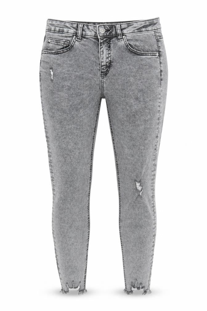 Denim Co. Women's Grey Skinny Jeans Size 12