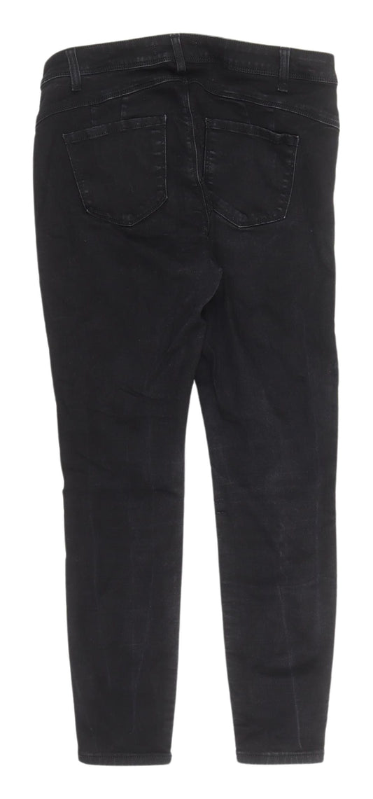 Denim Co Women's Black Skinny Jeans Size 14 Slim Fit
