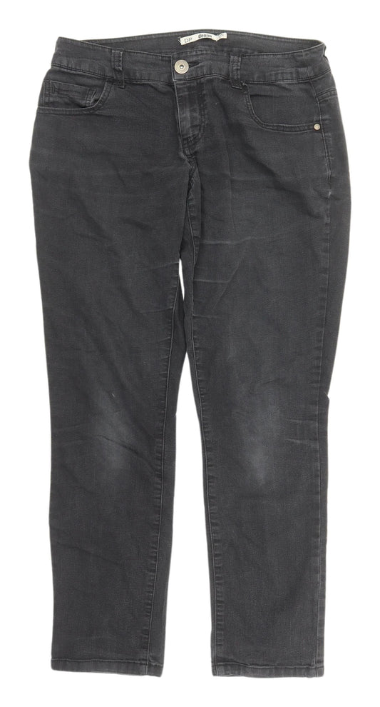 DP Women's Black Slim Straight Jeans Size 12S