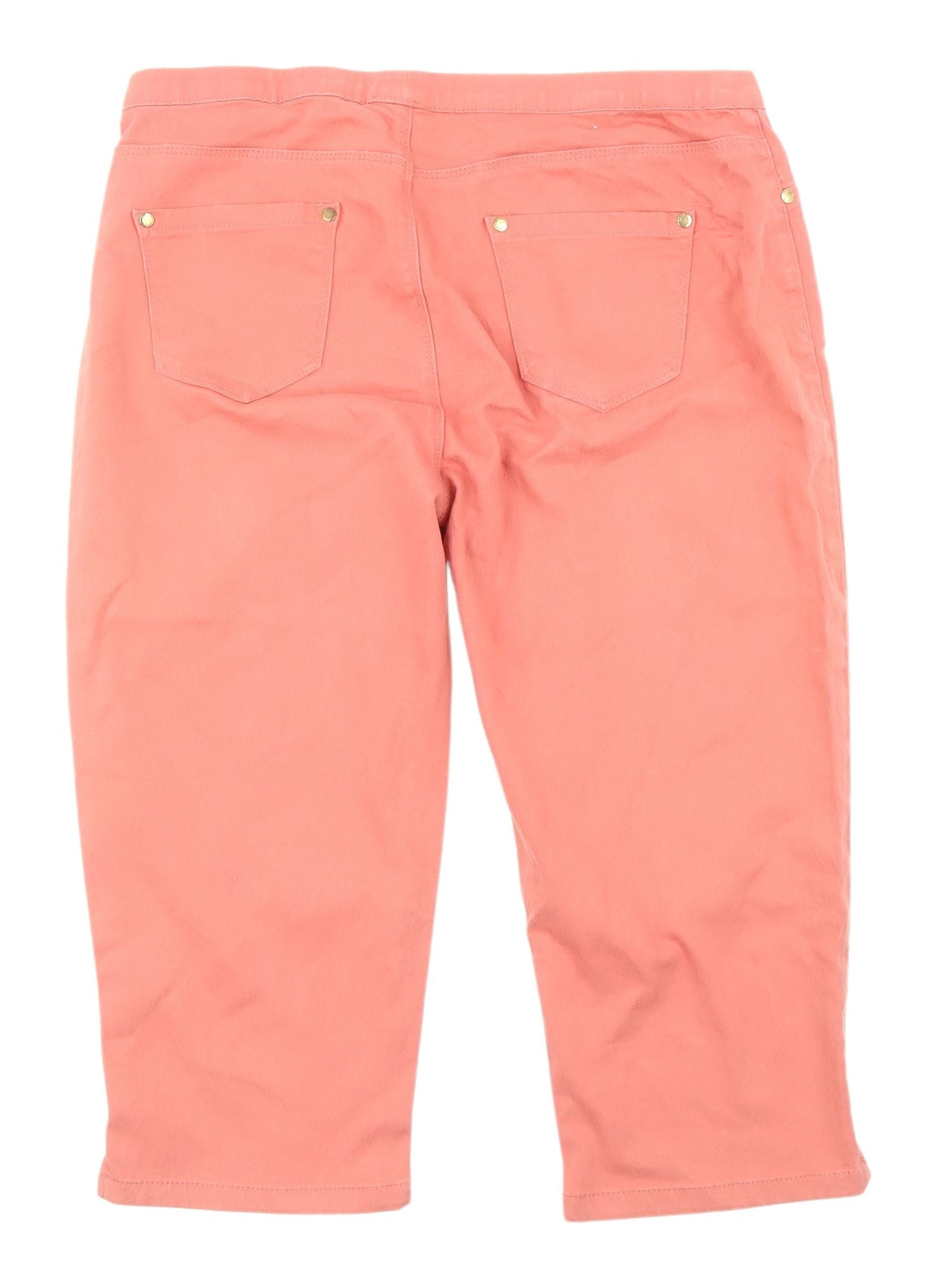 Jeans Women's Pink Capri Jeans Size 14 Stretch Denim